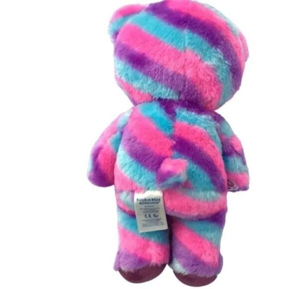 Build A Bear Heartables Safari Stripes Bear Plush